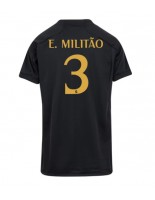Real Madrid Eder Militao #3 Alternativní Dres pro Dámské 2023-24 Krátký Rukáv